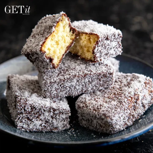 Classic Lamingtons – Rich Chocolate Sauce